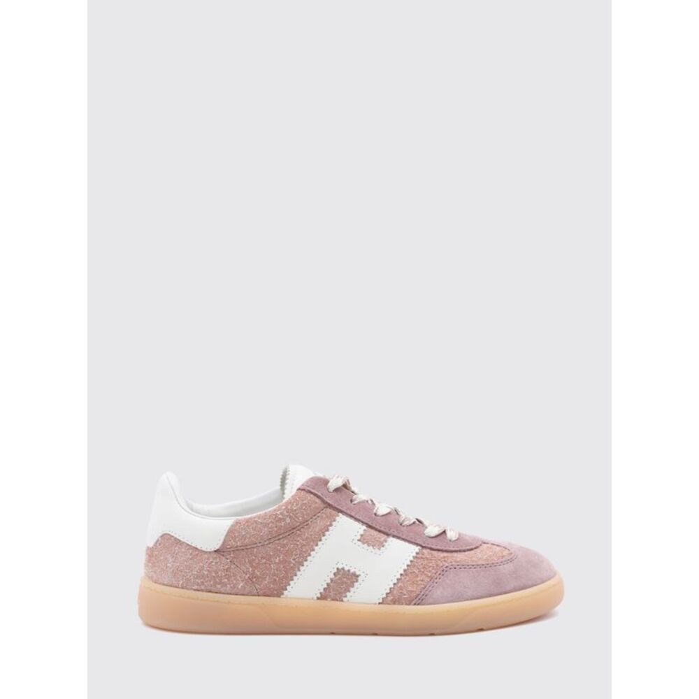 Hogan Women Cool Hogan Nubuck And Suede Leather Sneakers With Side Monogram